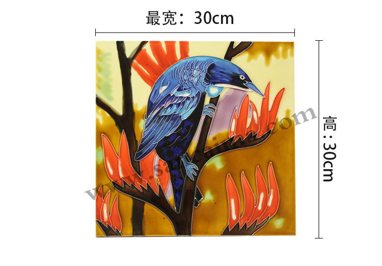 三彩瓷板畫尺寸