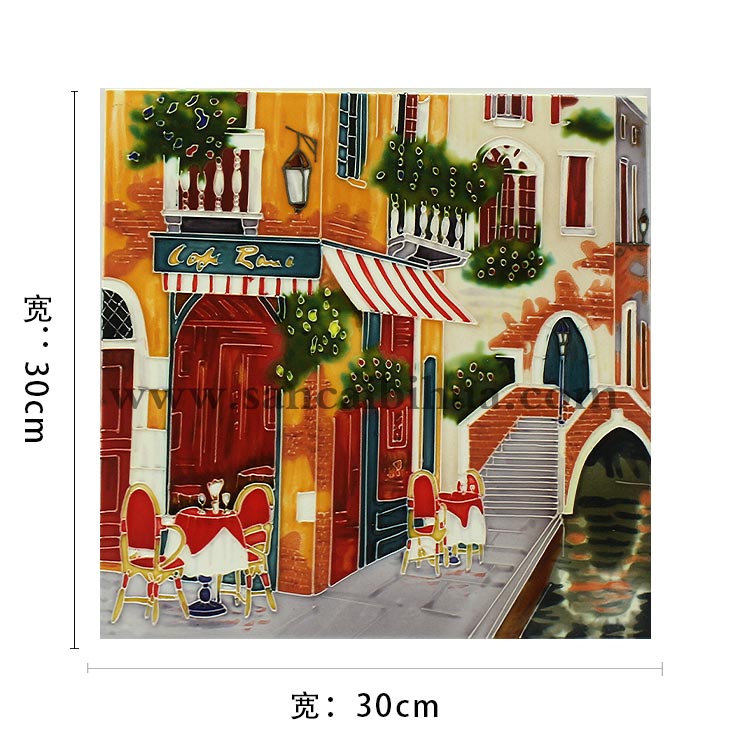 歐美三彩瓷板畫(huà)尺寸