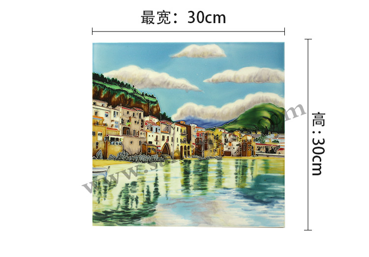 三彩瓷板畫風(fēng)景系列尺寸