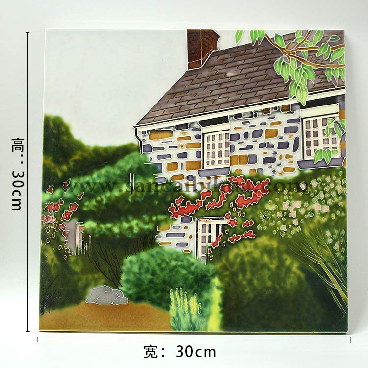 西洋風景瓷板畫尺寸
